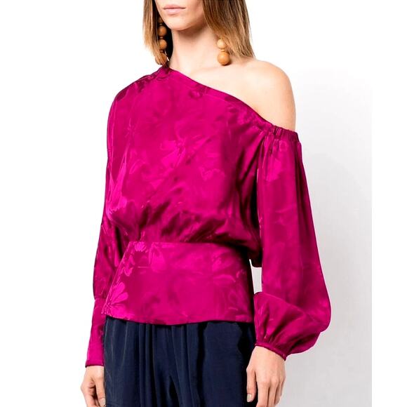 Silvia Tcherassi Sirmione Blouse Mulberry Floral XS - Picture 2 of 16